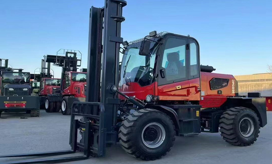 3.5-ton four-wheel drive off-road forklift